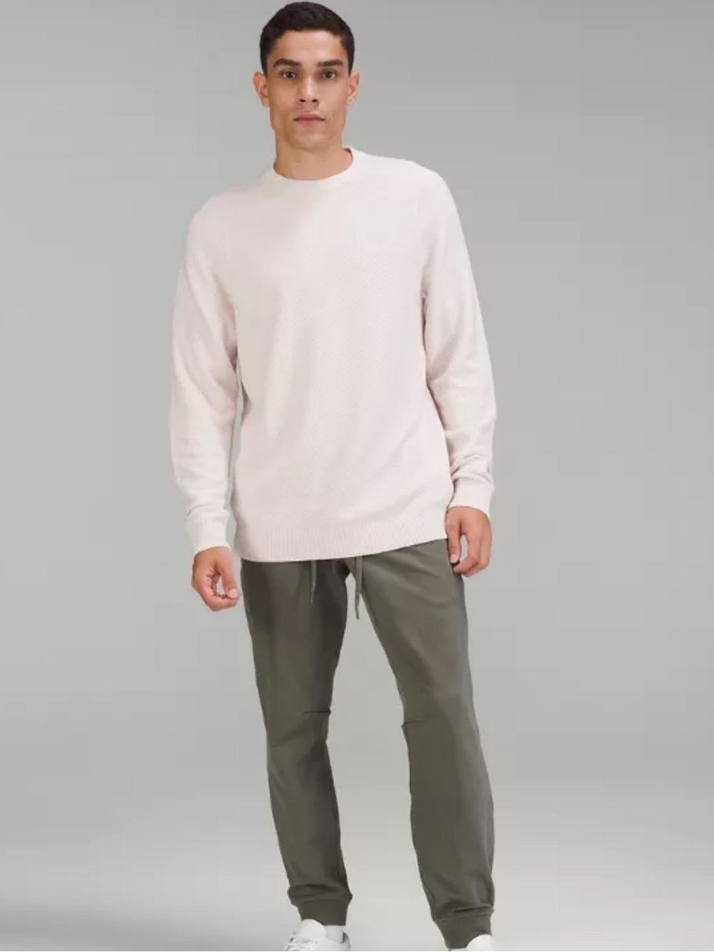 Lululemon Textured Knit Crewneck
Sweater Ivory